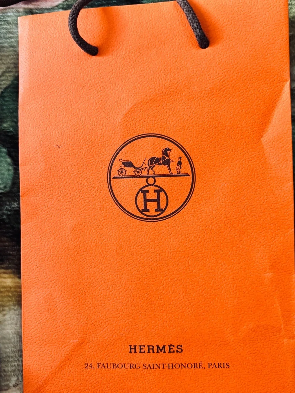3 Hermes Orange Shopping bags size 8x3x6
